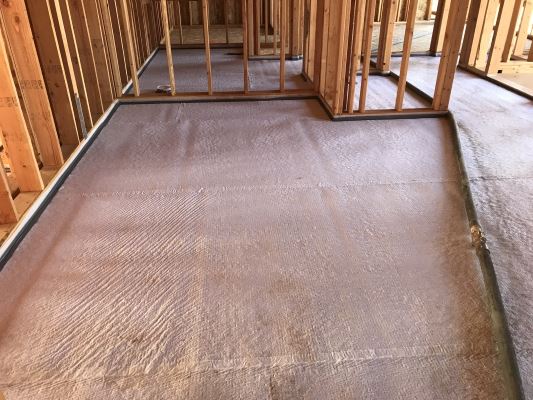 Gypcrete floor drying